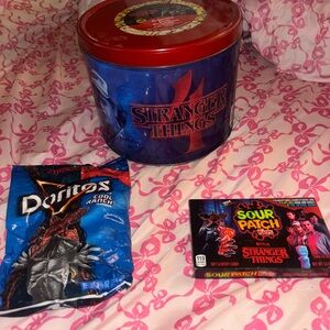 Stranger Things Mixed Media Tin - Blue & Red Decorative Collectible